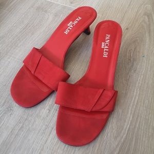 Red Pancaldi Heel Pumps